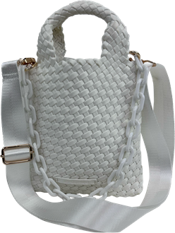 Mia Woven Satin Crossbody Bag