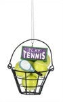 Tennis Ball in Bucket Ornament