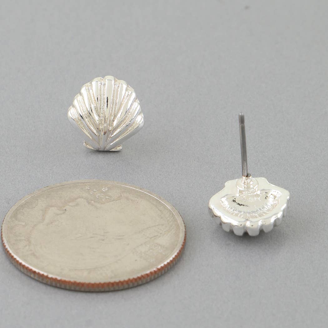 Classic Seashell Stud Earrings: SL