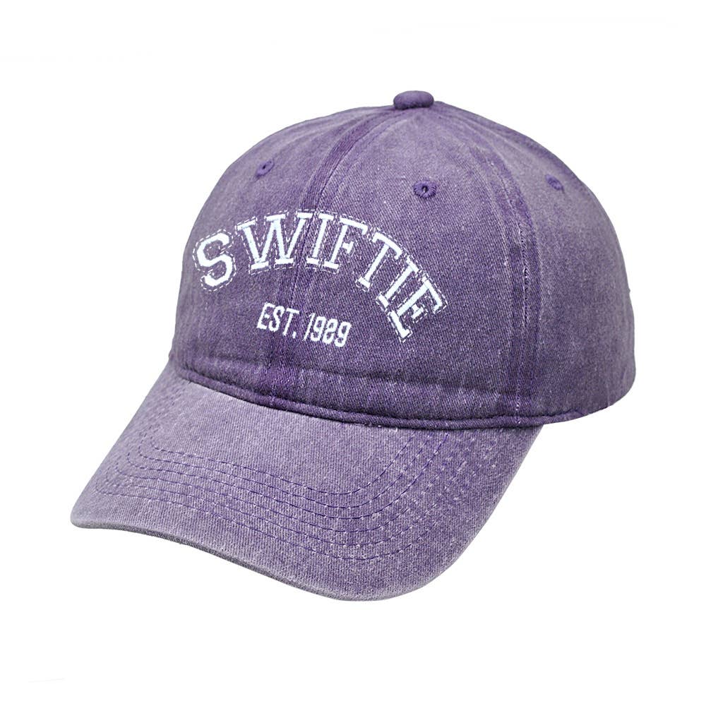 Taylor Swift Baseball Cap swiftie Embroidered Baseball cap: Purple