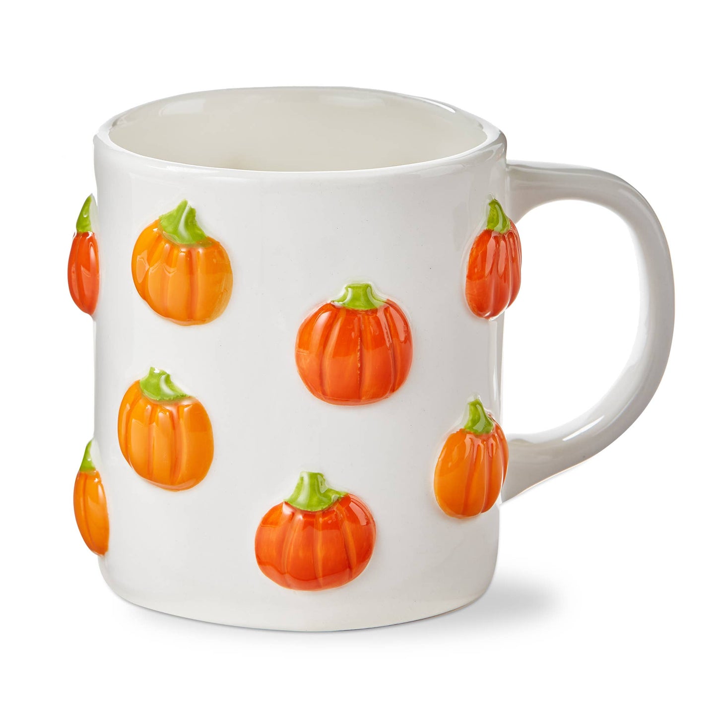 Halloween Pumpkin Mug, Earthenware, Orange Multi