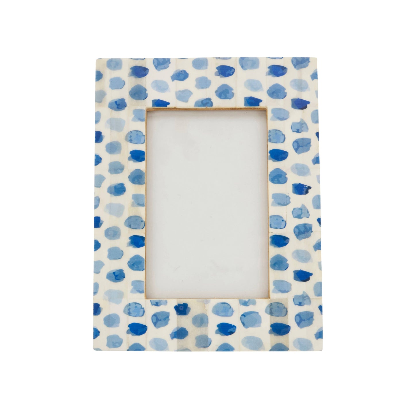 Bone Spots Photo Frame: Blue / 5"x7"