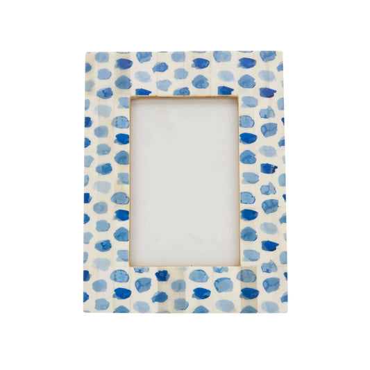 Bone Spots Photo Frame: Blue / 5"x7"
