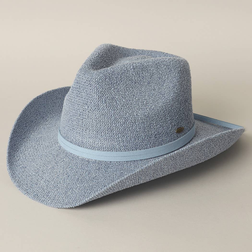 Solid Color Terry Cloth Cowboy Panama Adjustable Sun Hat
: Dnm / One Size