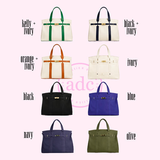Canvas Boat Bag: Black
