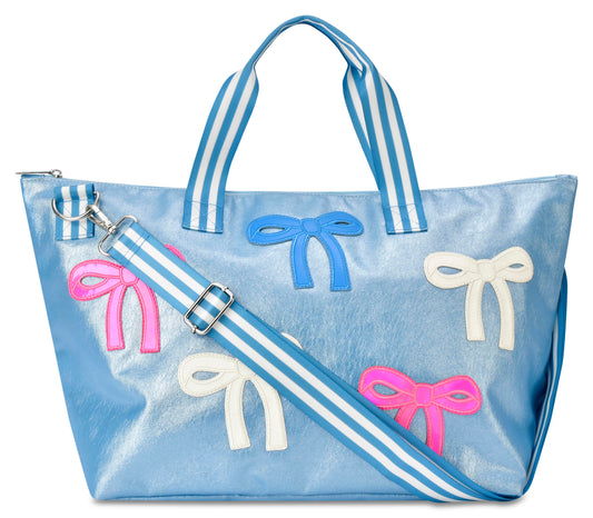 Patched Bow Overnight Bag