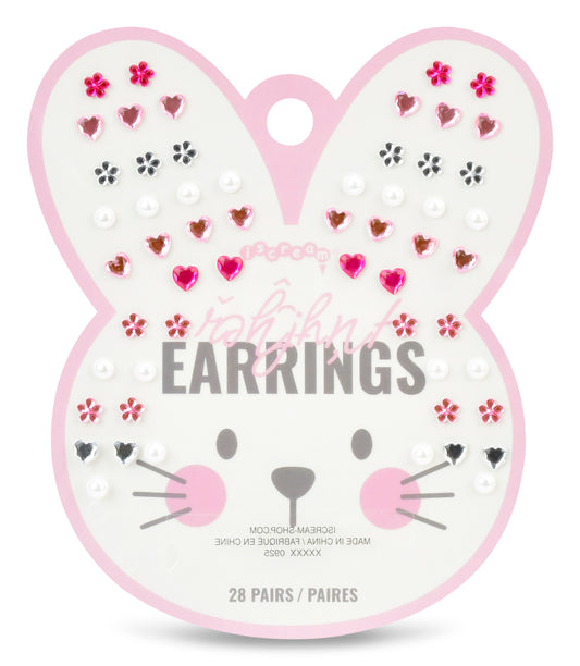 Bunny Stick On Earrings