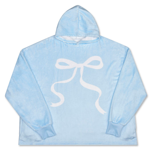 Ribbon Bow Blue Plush Cozy