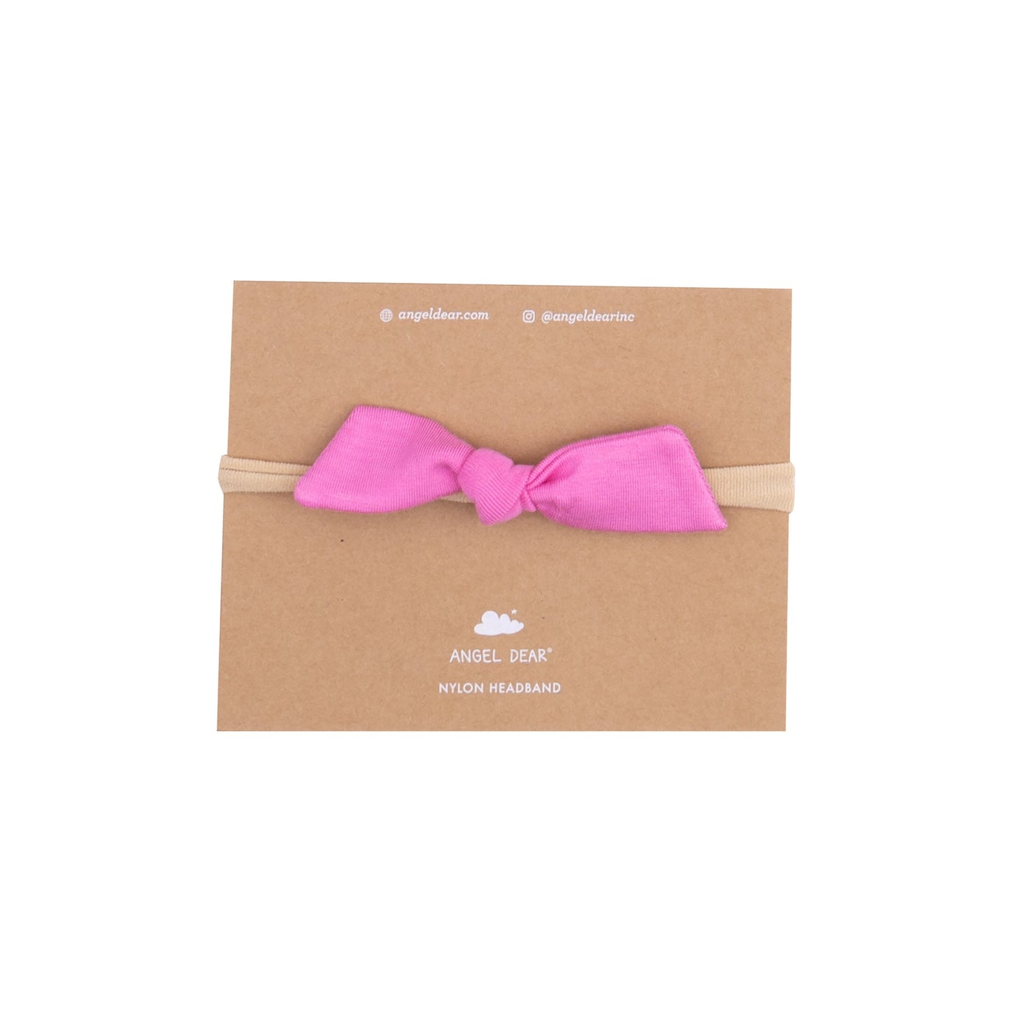 Solid Strawberry Moon Bow With Nylon Headband