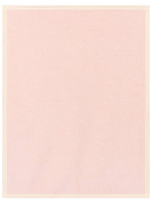 Harborview Herringbone Ballet Pink Mini Blanket