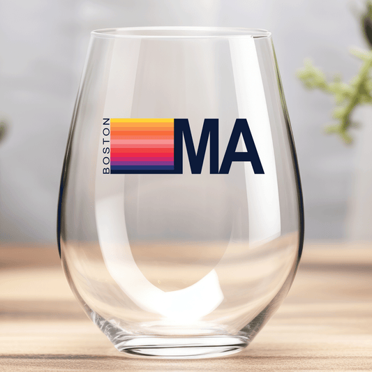 State Stripe - Wine Glass-Westport CT