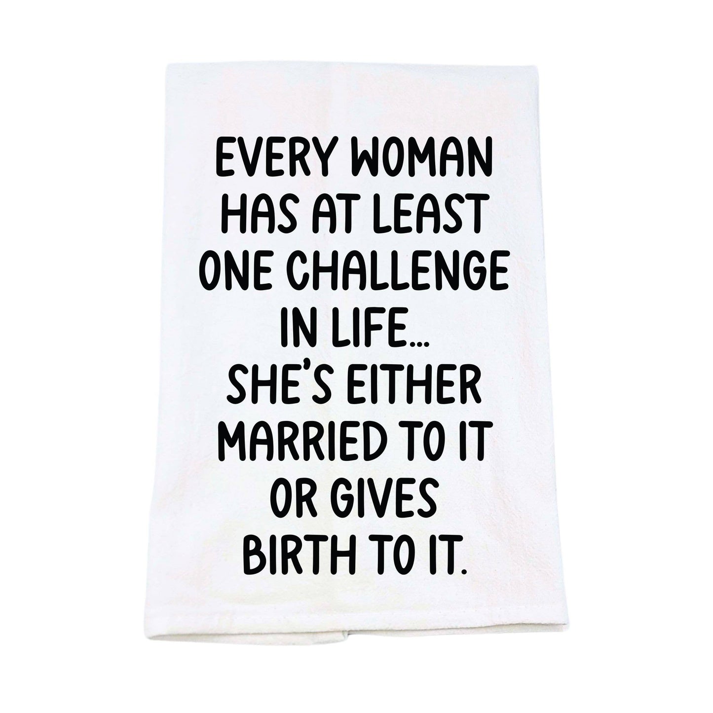 Married To It Or Gives Birth To It Funny Tea Towels Cotton