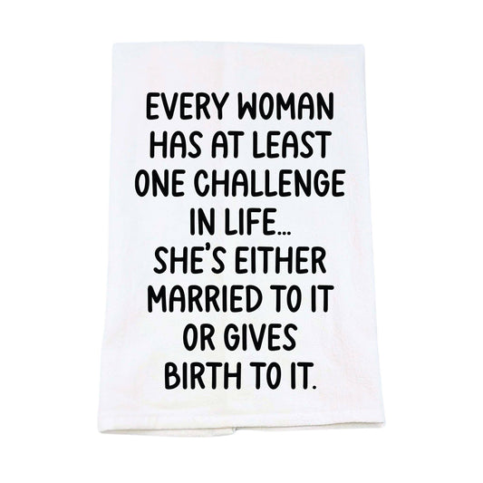Married To It Or Gives Birth To It Funny Tea Towels Cotton