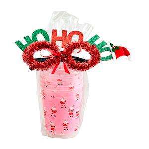 Holiday Party Cup Gift Set in Pink