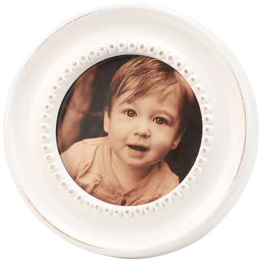 Round Beaded Photo Frame