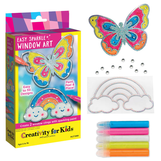 Easy Sparkle Window Art Mini Kit Craft Kit for Kids