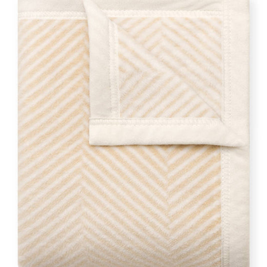 Harborview Herringbone Cream Blanket