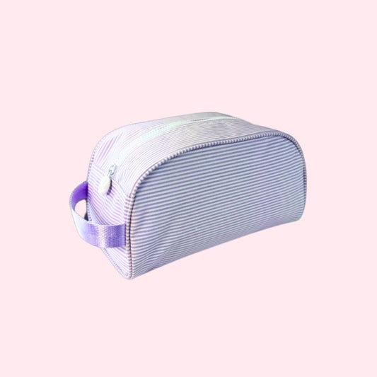 Lilac Preppy Stripe Traveler-Wipeable