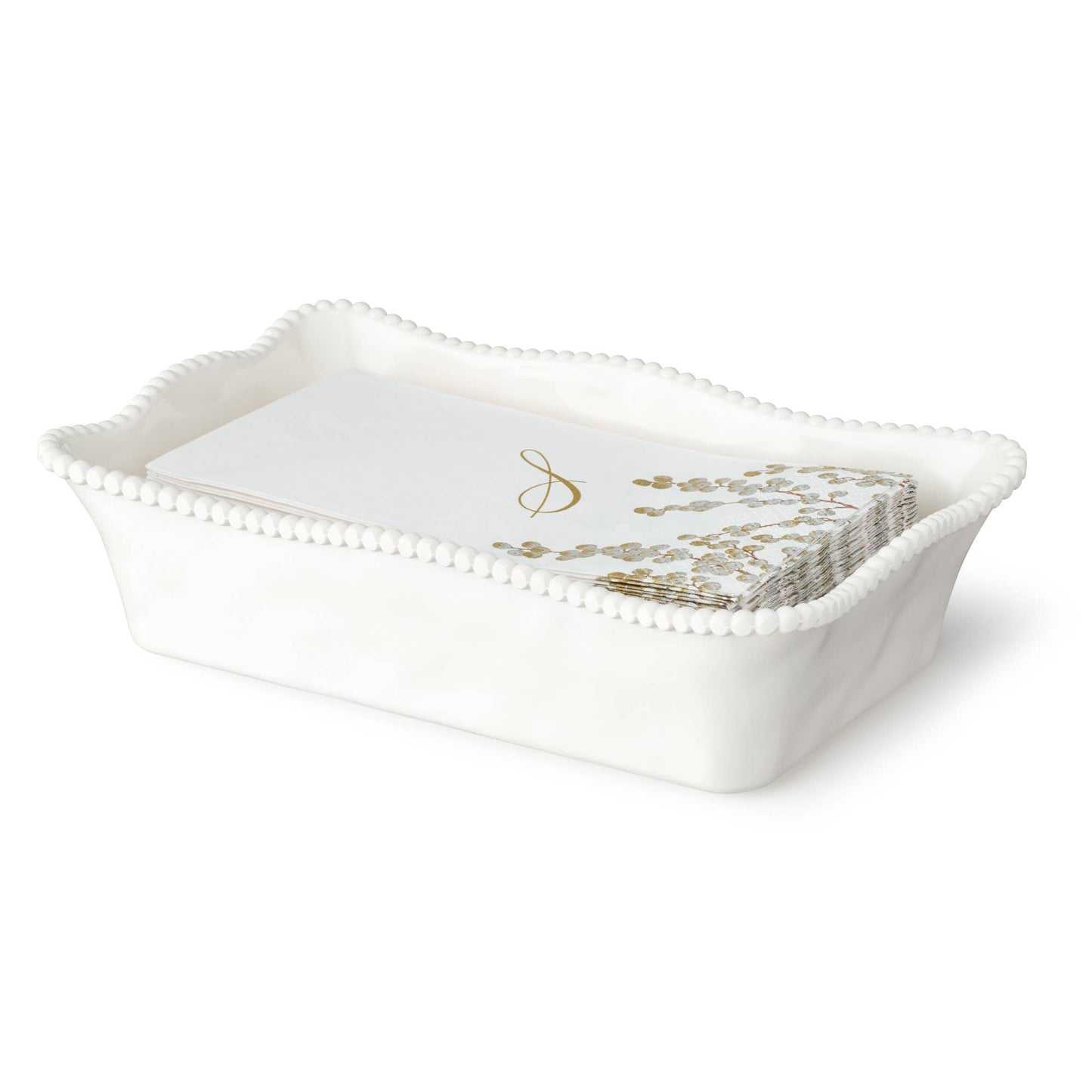 Perlette Cream HW Melamine Guest Napkin Holder