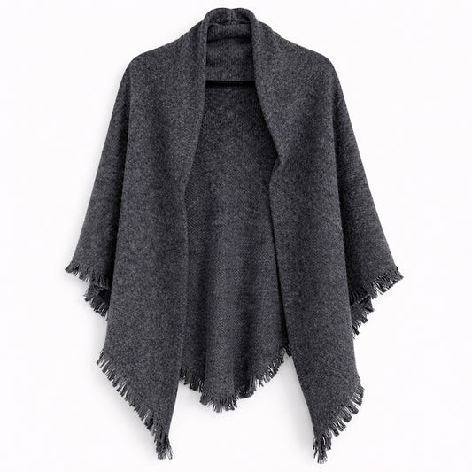 Soft Embrace Polyester/Wool Triangle Wrap: 08 GRY