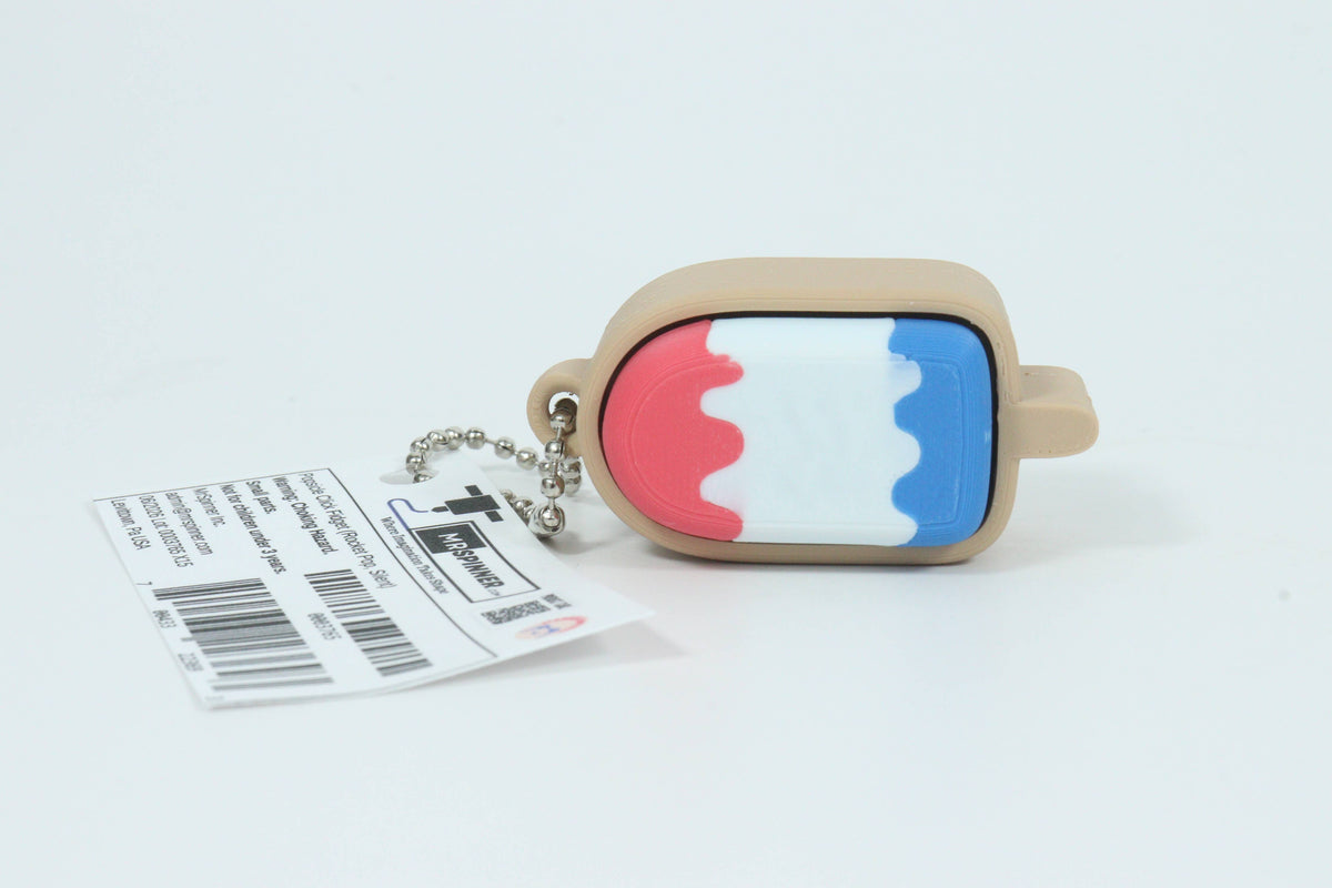 Popsicle Rocket Pop Click Fidget Keychain: Silent