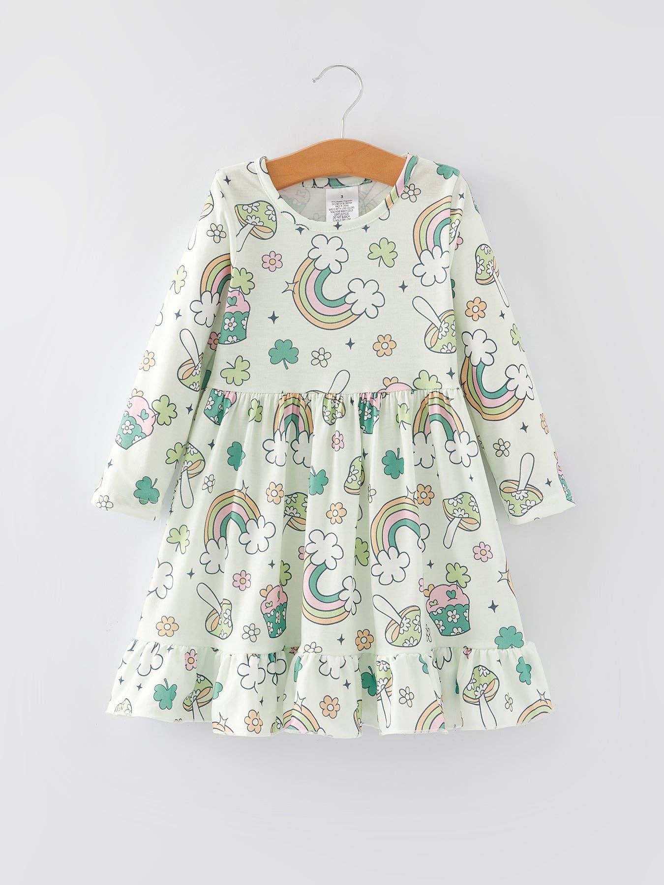 St. Patrick's Day Printed Girls Dress