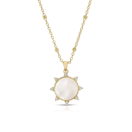 Radiant Sunburst Pendant Necklace