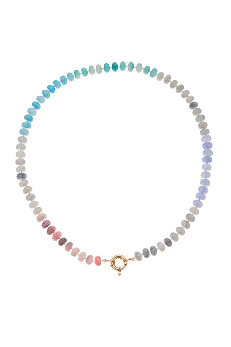 Vibrant Beaded Necklace: 16 / One Size