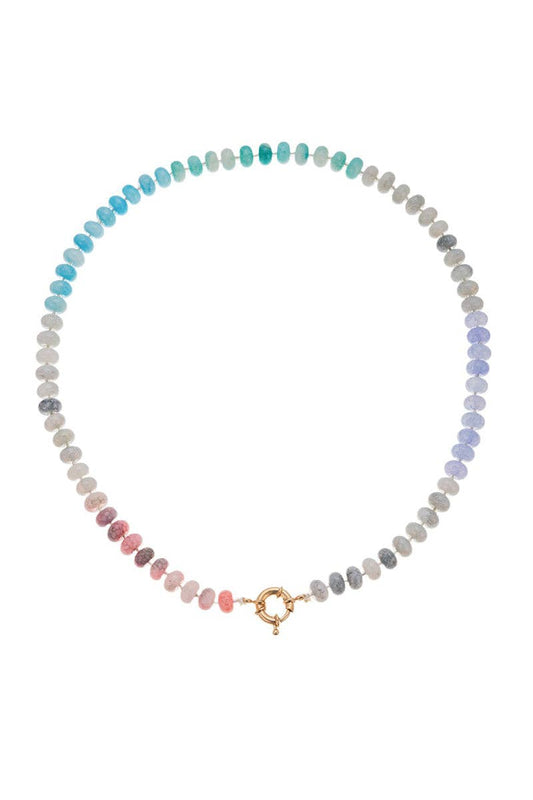 Vibrant Beaded Necklace: 16 / One Size