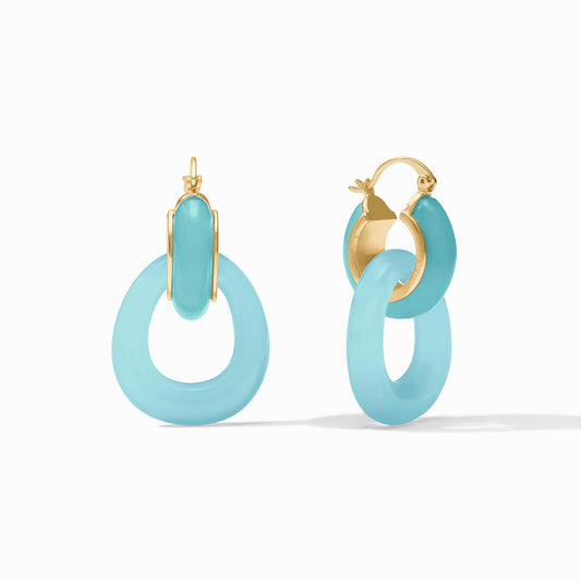 Amalfi 2-in-1 Earring - Aqua
