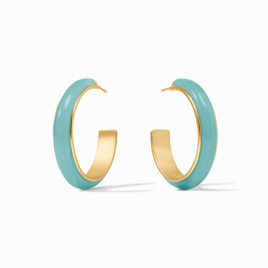 Amalfi Hoop - Aqua - Large