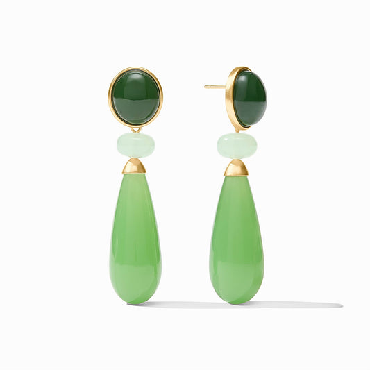 Amalfi Statement Earring - Green Apple Multi