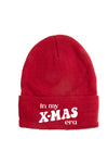 In my X-Mas Era Beanie in Red