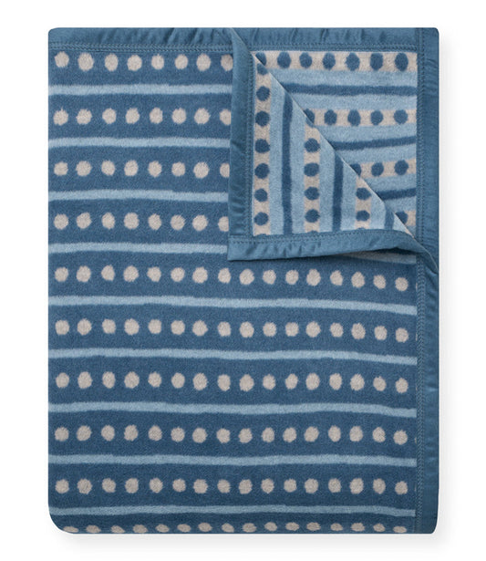 Beach Pebble Cornflower Blanket