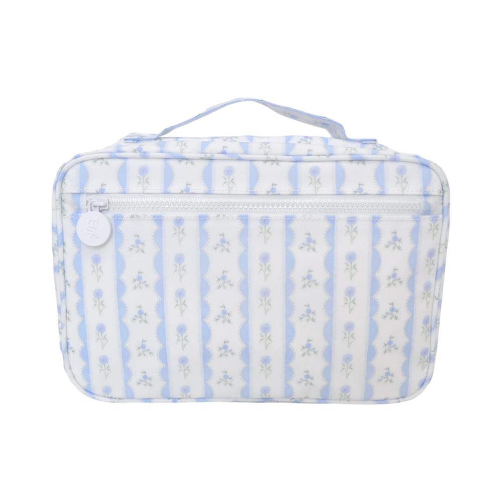 Bundle Up2 Hanging Toiletry Bag - Ribbon Floral Blue