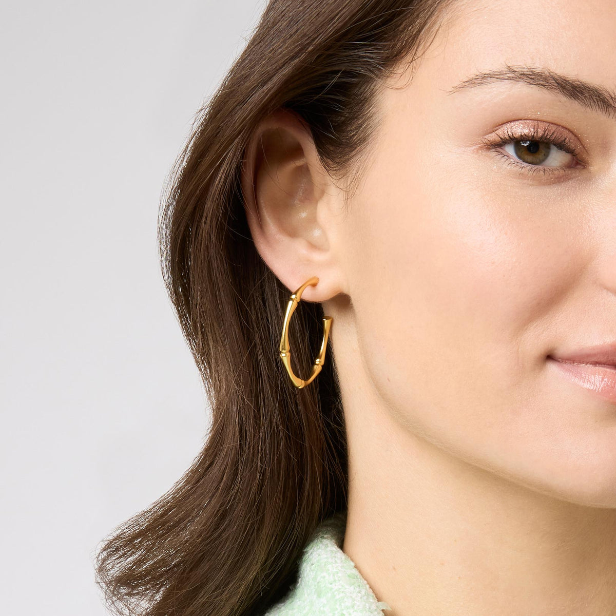 Bamboo Hoop in Gold