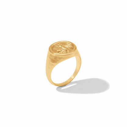 Bee Signet Ring in Gold