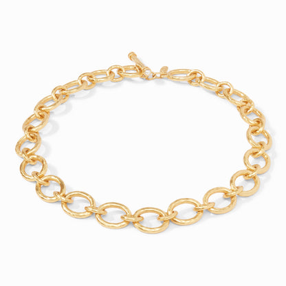 Catalina Demi Link Necklace in Pearl