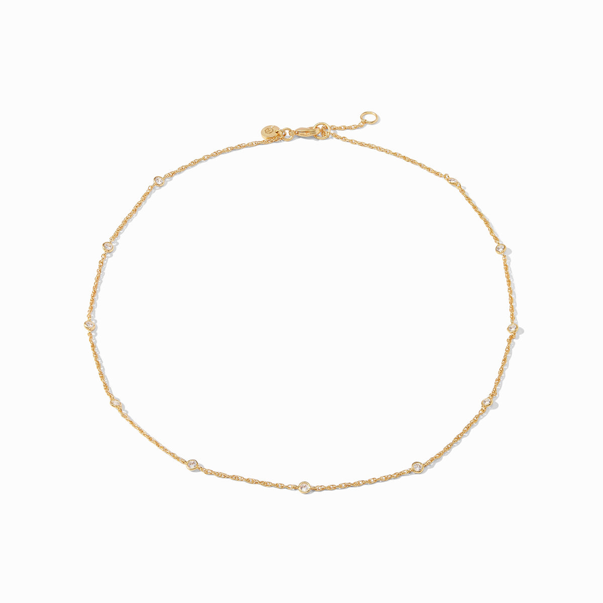 Celeste Delicate Station Necklace in Cubic Zirconia
