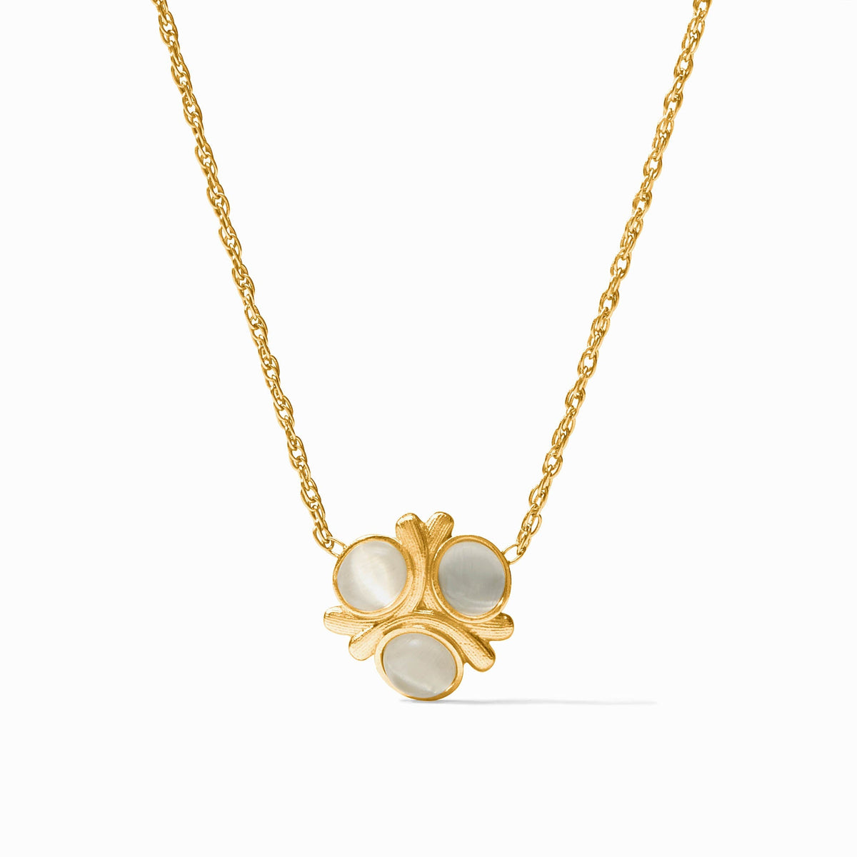 Cobblestone Delicate Necklace in Ivory Cat's Eye