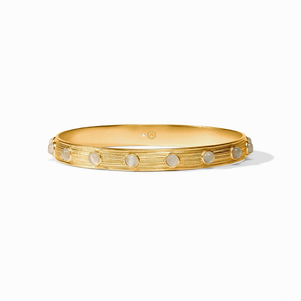 Cobblestone Stone Bangle in Ivory Cat's Eye