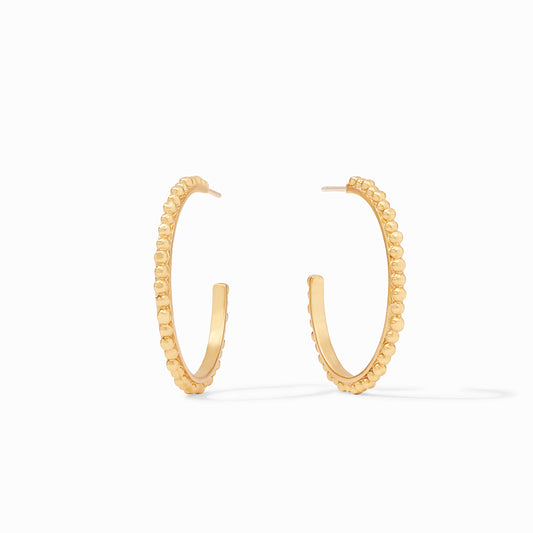 Colette Bead Hoop - Gold - Medium