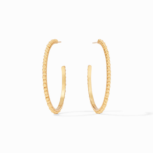 Colette Bead Hoop - Gold - Large