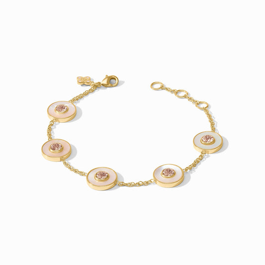 Colette Circle Delicate Bracelet in Champagne