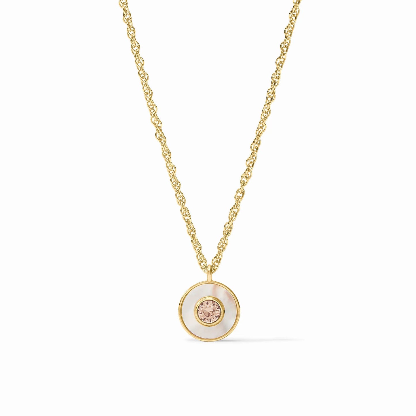 Colette Circle Delicate Necklace - Champagne
