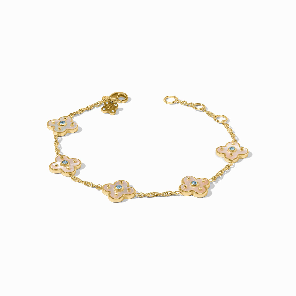 Colette Delicate Bracelet in Chalcedony Blue