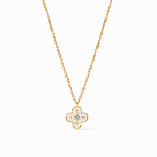 Colette Delicate Necklace - Chalcedony Blue
