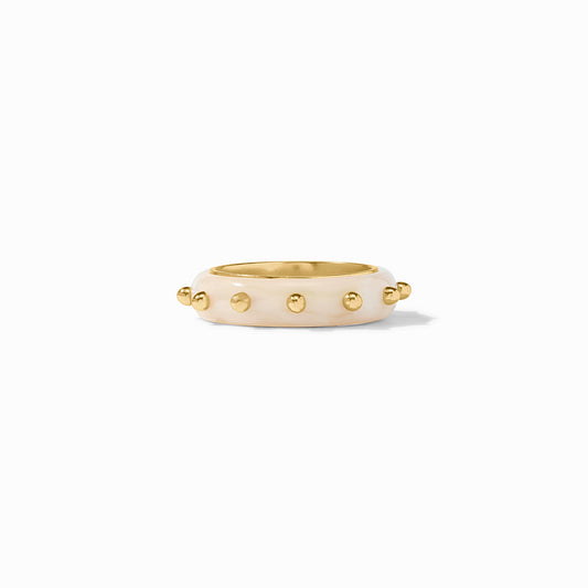Colette Stacking Ring in Alabaster