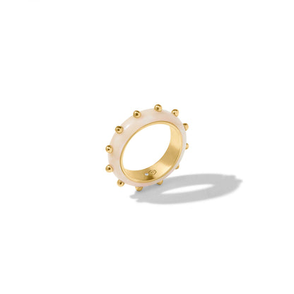 Colette Stacking Ring in Alabaster