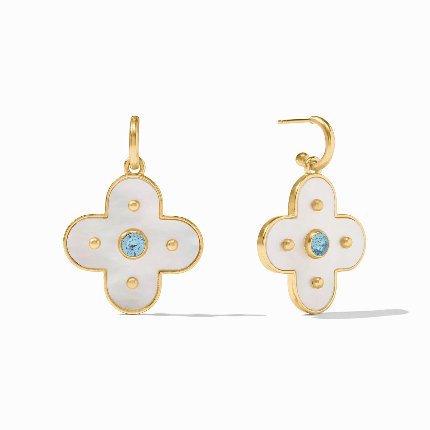 Colette Statement Earring - Chalcedony Blue
